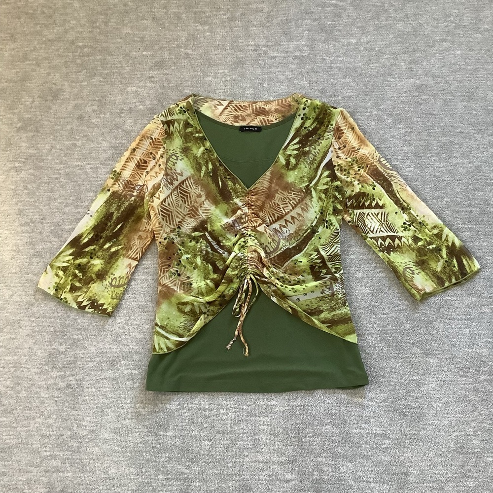 Jaipur Vintage Y2K Ruched Top Sz. L